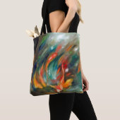 Koi Storm - Custom All-Over-Print Tote Bag (De près)