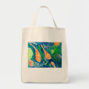 Koi vijver tote bag