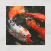 Koi Vijver Water Feature Aannemer Vierkante Visitekaartje (Achterkant)