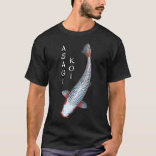 Koi Vis Asagi Variëteit - klein met witte tekst li T-shirt