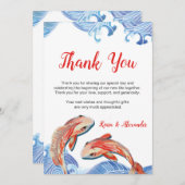 KOI VIS DANKKAART KAART (Voorkant / Achterkant)