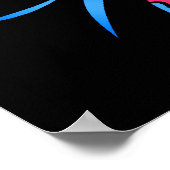 koi - vis en bloemen poster (Hoek)