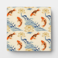Koi-vis en lotus naadloos patroon