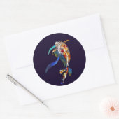 Koi Vis in Ruimte Koele Stickers rechts (Envelop)