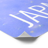 Koi vis in vijver Japan reisdruk Poster (Hoek)