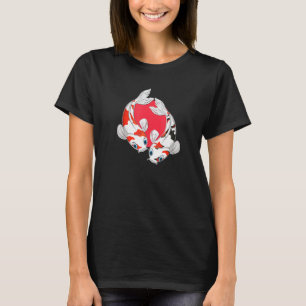 Koi vis Japanse karper japan stijl tropisch dier T-shirt