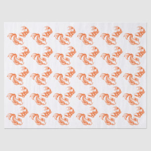 Koi Vis Karp #4 Doe-het-zelf Kleuren Oranje Tissuepapier