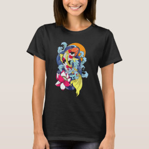 Koi Vis Koele Japanse Tatoeage Jinli Japan Coi Kar T-shirt
