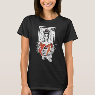 Koi vis met Geisha en Japanse Koi met Japans T-shirt