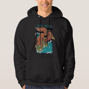 Koi Vis met Vos Japanse Stijl Ontwerp Hoodie