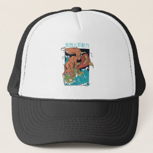 Koi Vis met Vos Japanse Stijl Ontwerp Trucker Pet
