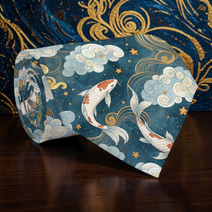 Koi Vis Patroon Op Maat Gemaakte Halsdoek Stropdas