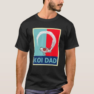 Koi Vis Retro Japanse Stijl Karper Vis Vader T-shirt