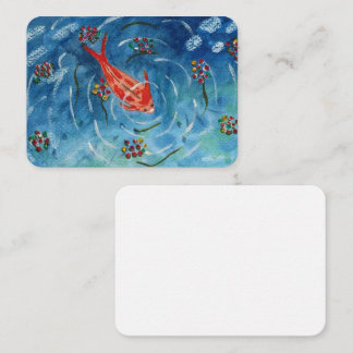 Koi Vis Watercolor Lege Wenskaart Notitiekaartje