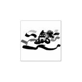 Koi vissen vreugde rubberstempel (Afrduk)