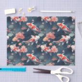 Koi Visvijver Bloemen Decoupage Tissuepapier (Craft)