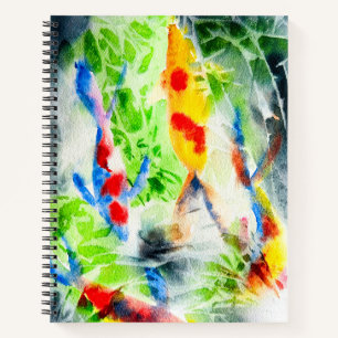 Koi Waterverf vis beeldende kunst Notitieboek