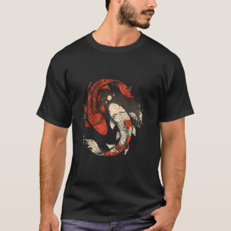 Koi Yin Yang Asian Carp Koi Fish Japanese Koi Carp T-shirt