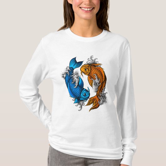 Koi Ying Yang T-shirt (Voorkant)