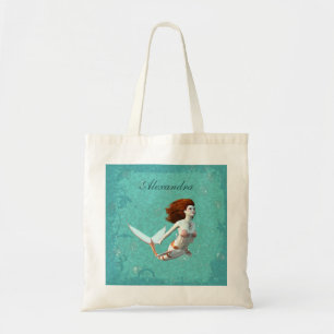 Koi Zeemeermin zwemmen onder water Tote Bag