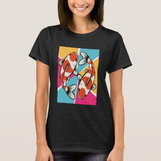 Koi Zwemmen Harmonie Vijver Cultuur Japanse Tuin  T-shirt