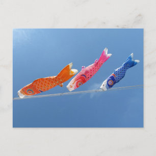 Koinobori (karperwimpels): Japan Briefkaart