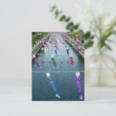 Koinobori (karperwimpels): Japan Briefkaart (Staand voorkant)