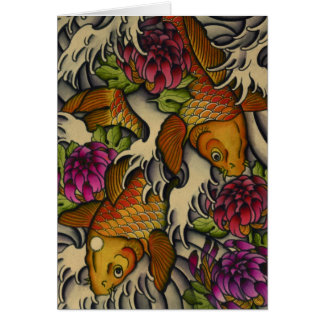 Kois en Chrysanthemums