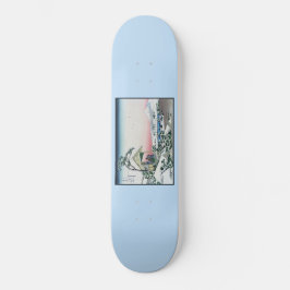 Koishikawa Tea House Uitzicht Mt Fuji door Hokusai Skateboard