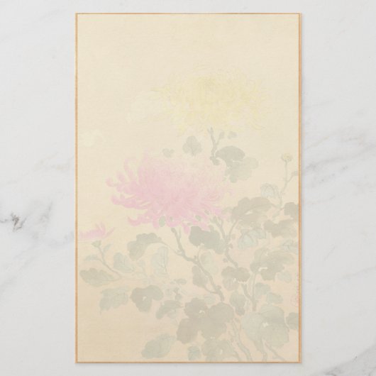 Koitsu Tsuchiya Chrysanthemum japanese bloeskunst Briefpapier (Voorkant)