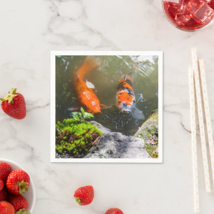 Koivis in een vijver servet