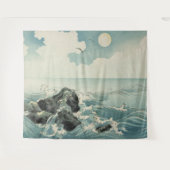 Kojima Great Wave Japan Tapestry Wandkleed (Voorkant (horizontaal))