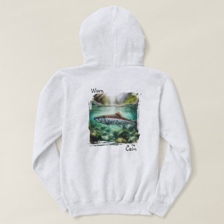 Kokanee in de rustige bergbeek hoodie