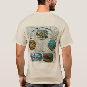 Kokanee Zalm Levenscyclus Grafiek T-shirt