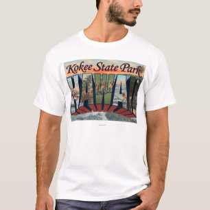 Kokee State Park, Hawaii - Large Letter Scenes T-shirt