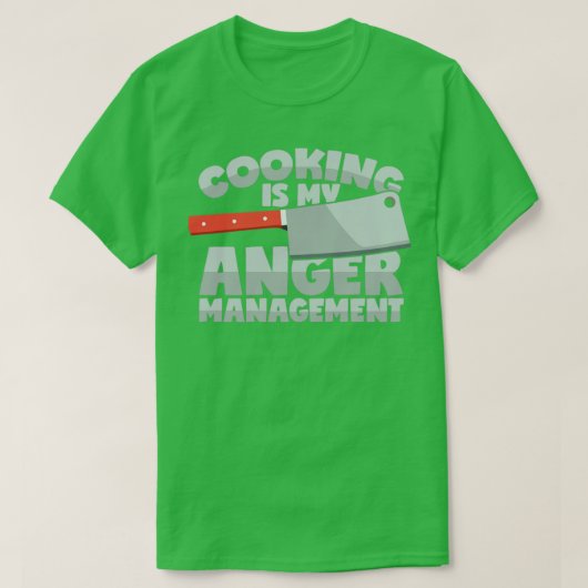 Koken als woekerbeheer Funny Gezegde T-shirt (Design voorkant)