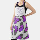 Koken Apron met paarse vlinders Schort (Insitu)