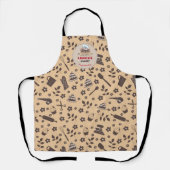 Koken & bakken gebruiksvoorwerpen Beige bruin aang Schort (Voorkant)