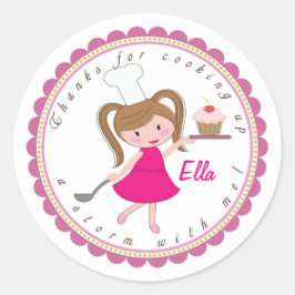 Koken bakken partij gunst Stickers Labels