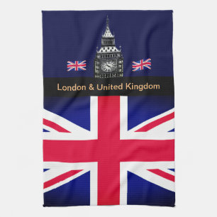 Koken, Britse vlag, Big Ben London, Chefs Theedoek