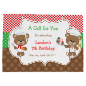 Koken Chef Beren Verjaardagsfeest Groot Cadeauzakje (Achterkant)