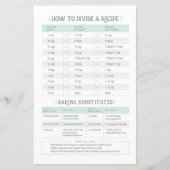 Koken, conversie- en ontvangersblad (Voorkant)