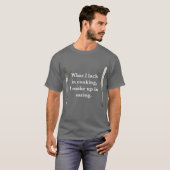 Koken & Eten Basic Donker T-shirt (Voorkant volledig)