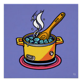 Koken Glanzend Poster Perfect Poster