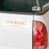 Koken goedkoper dan therapie bumpersticker (Op Truck)