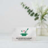 Koken in Pot en Spatel Visitekaartje (Staand voorkant)