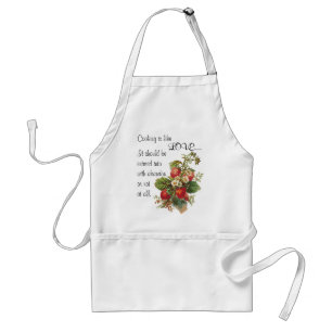 "Koken is als liefde...." schort