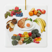 Koken is een kunst keramisch ornament (Achterkant)