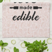 Koken is liefde grappige slogan theedoek (Gevouwen)