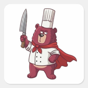 Koken Is Mijn Superkracht Vierkante Sticker